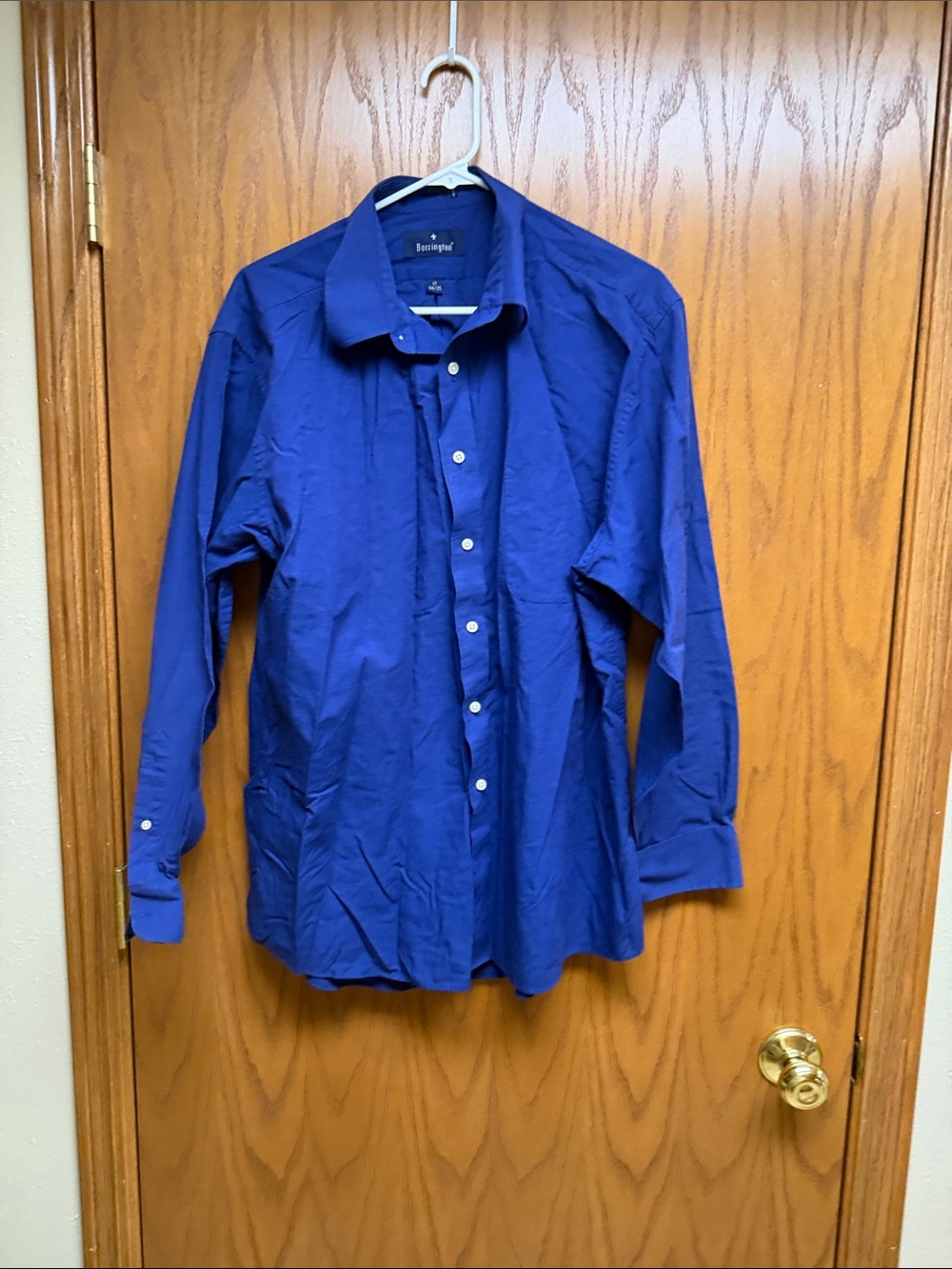 Boningford Men's Long-Sleeve Dress Shirt - Cobalt Blue